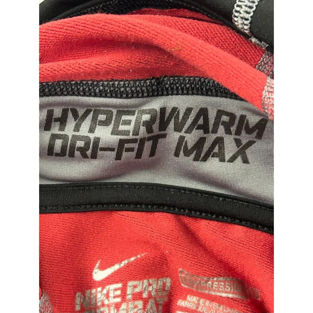 Kids Nike Pro Hyperwarm Dri-Fit Max Black Athletic Hoodie Long Sleeve